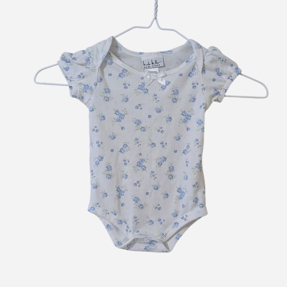 Nicole Miller Floral Baby Coquette Cottagecore Puff Sleeve
